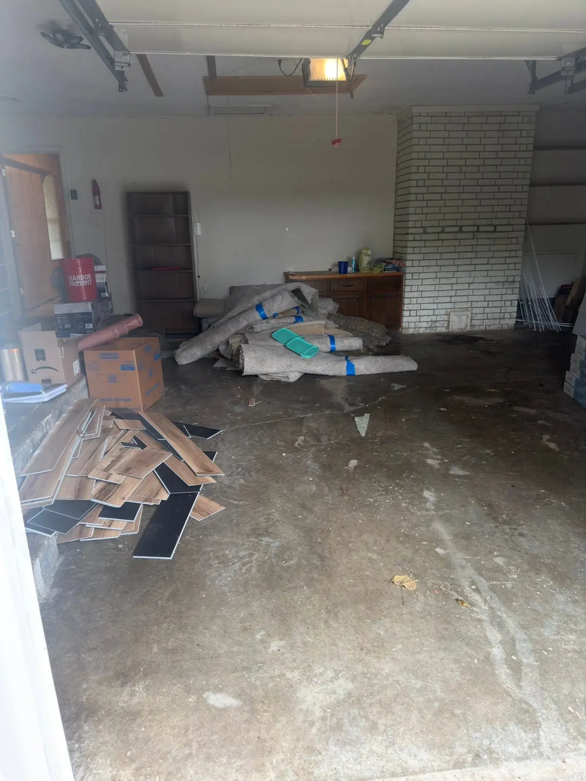 Garage cleanout, before