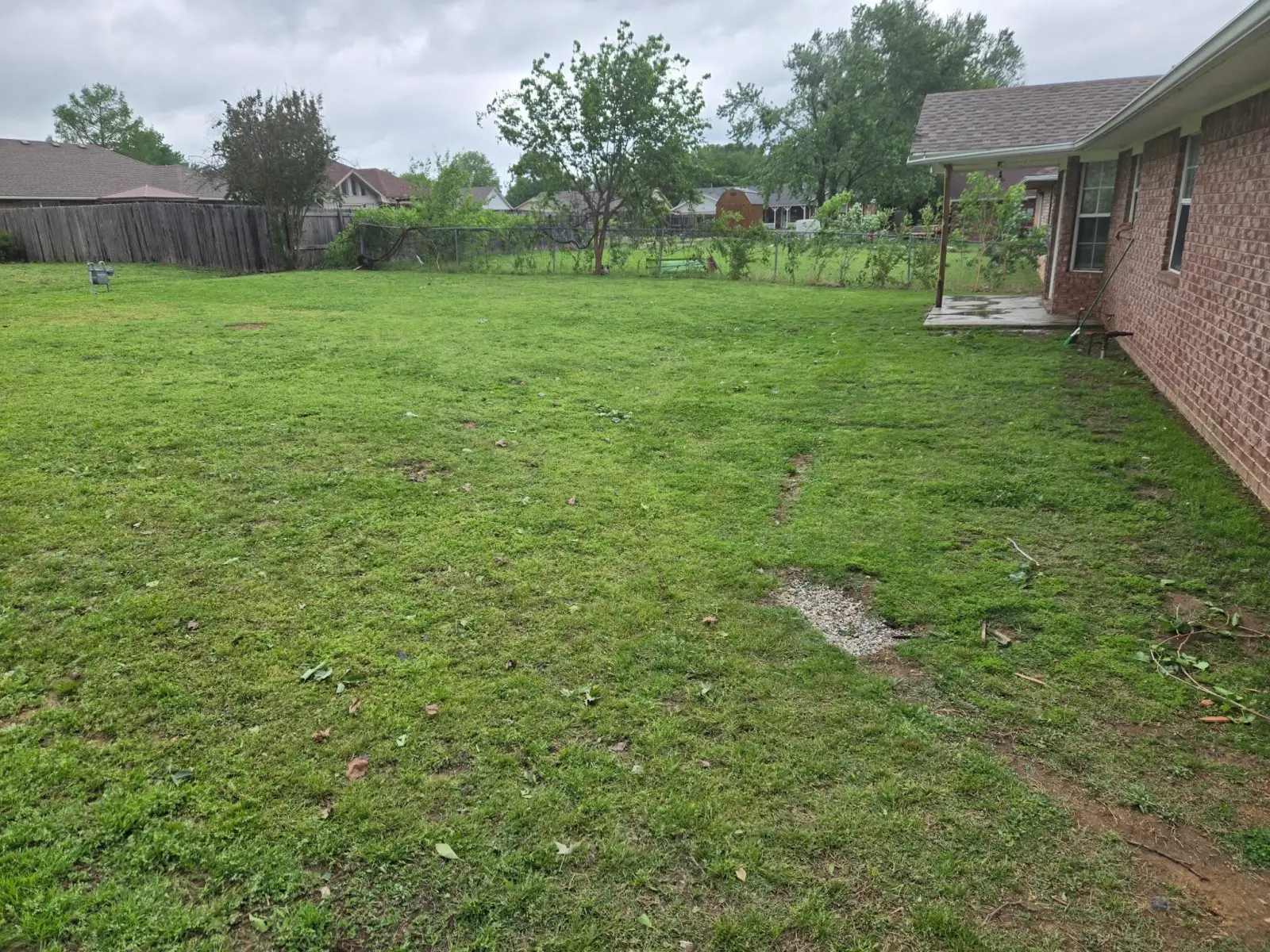 Tornado damage cleanup, after