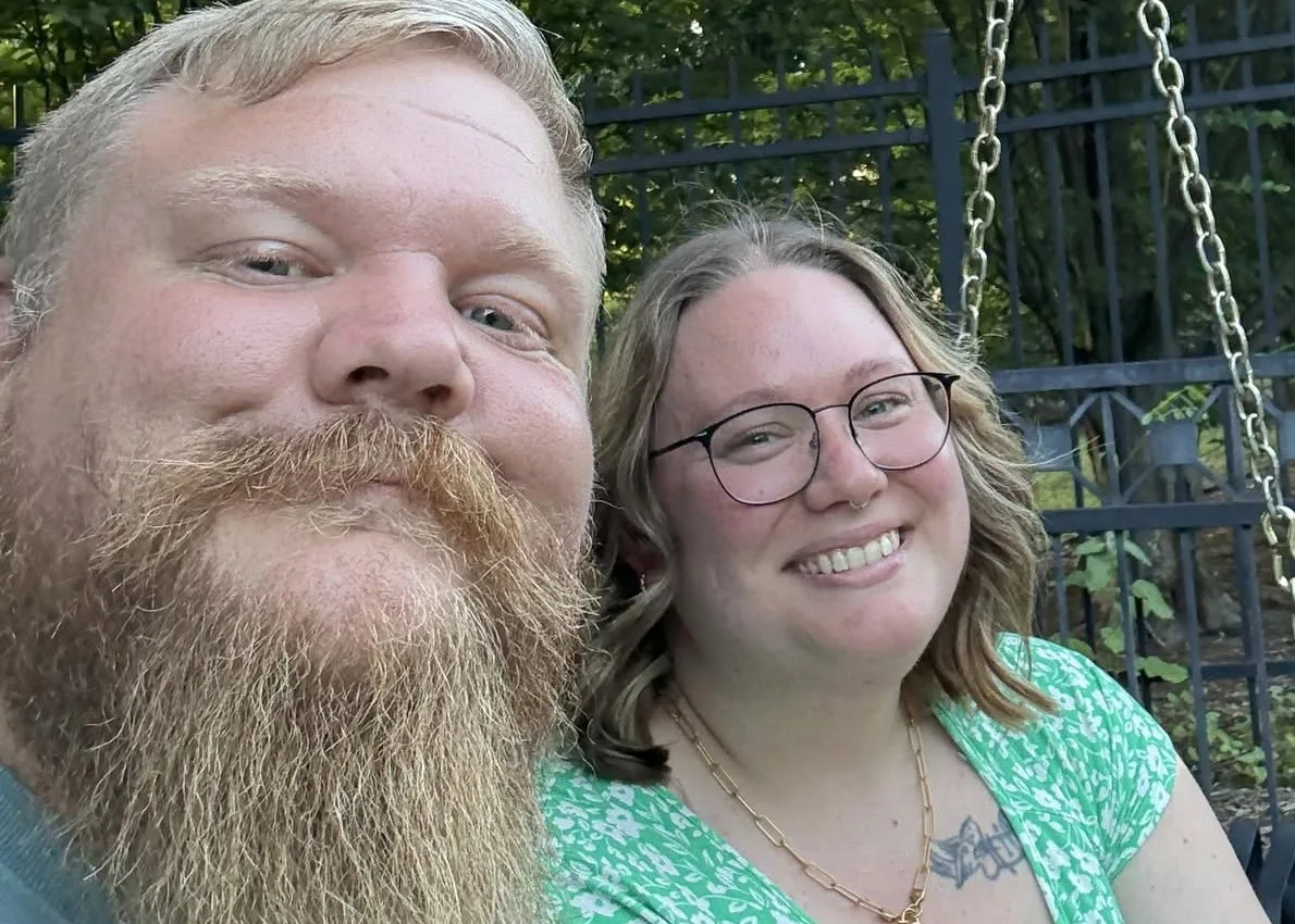 Tyler, owner of Muskogee Strong, with his wife